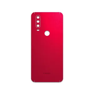 MAHOOT Matte-Warm-Red Cover Sticker for motorola One Action