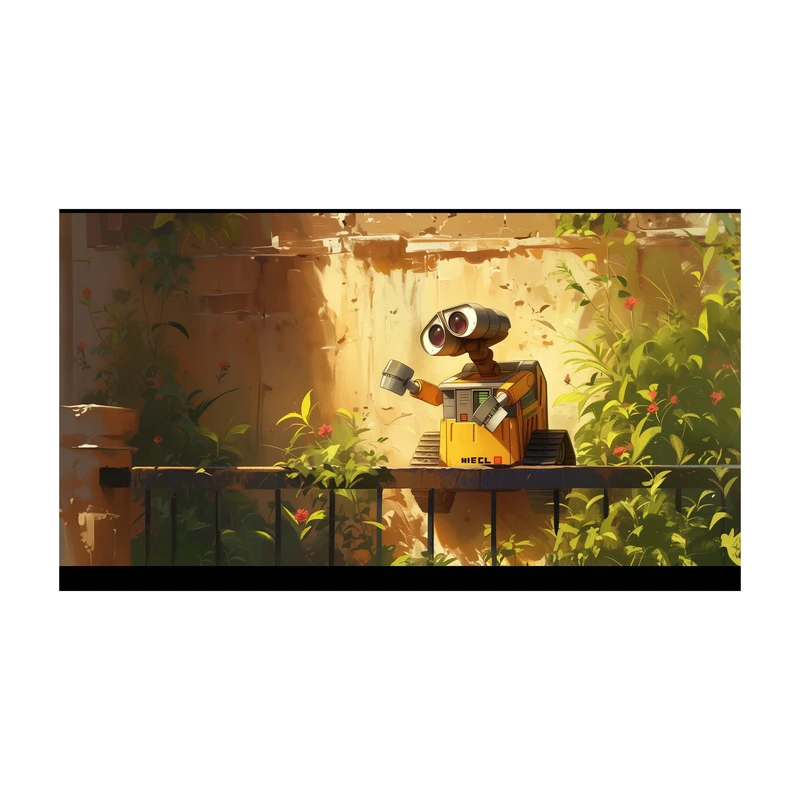 استیکر لپ تاپ و موبایل مدل انیمیشن طرح والی Wall E کد 2617