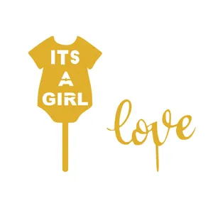 تاپر کیک هانستو مدل Its A Girl کد TP045 مجموعه دو عددی