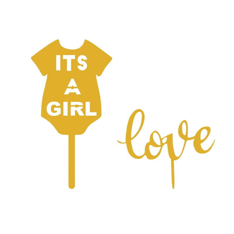 تاپر کیک هانستو مدل Its A Girl کد TP045 مجموعه دو عددی