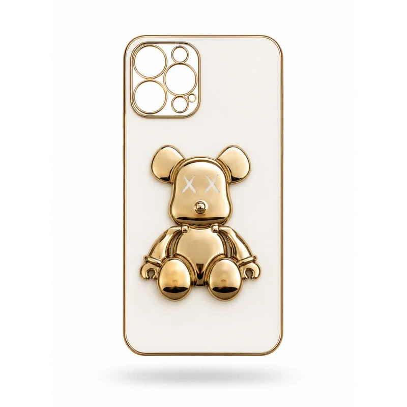 کاور مدل استندی طرح POWER BEAR مناسب برای گوشی موبایل اپل  IPHONE 12 PROMAX