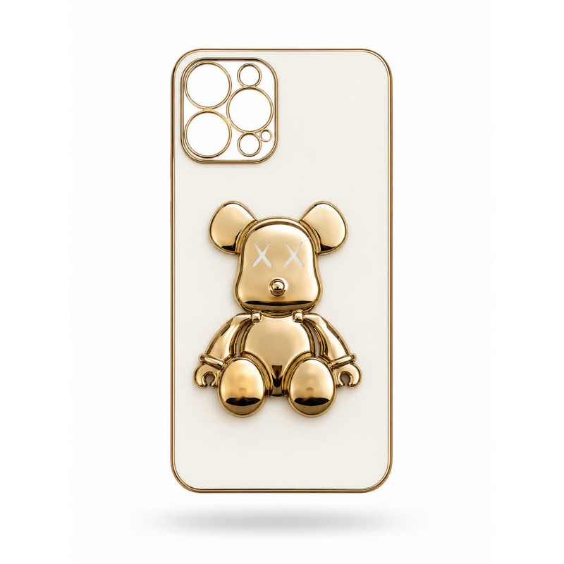 کاور مدل استندی طرح POWER BEAR مناسب برای گوشی موبایل اپل  IPHONE 12 PROMAX