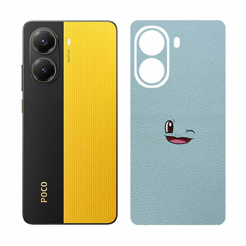 برچسب پوششی ریمکس مدل Cover طرح اسکوئرتل پوکمون مناسب برای گوشی موبایل شیائومی Poco X7 Pro