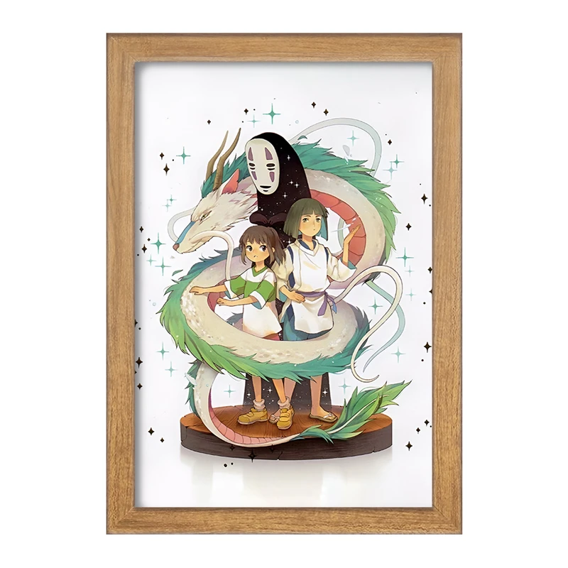 تابلو خندالو مدل انیمه شهر اشباح (Spirited Away) کد F3479