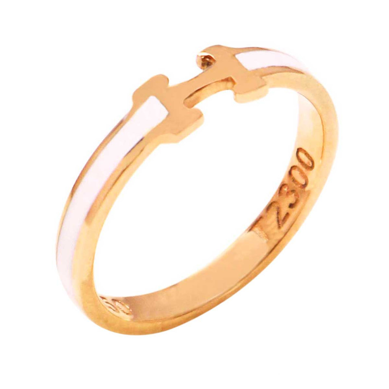 انگشتر طلا 18 عیار زنانه طلای ترنم مدل لیبرا ۷ سایز 54