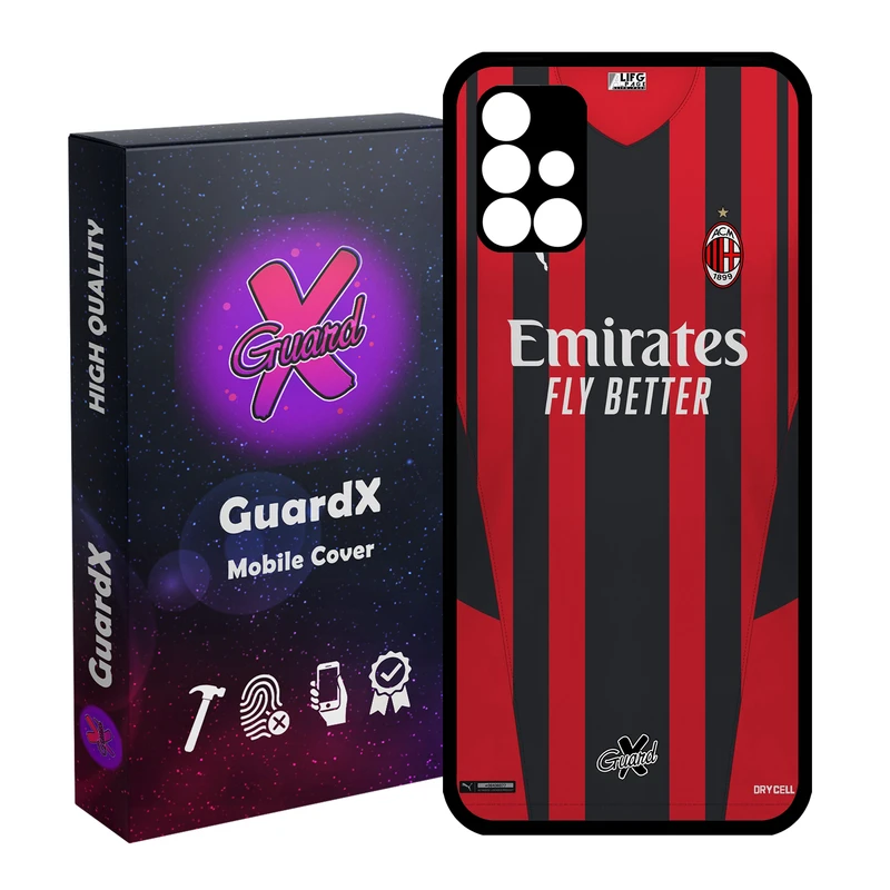 کاور گارد ایکس طرح AC Milan مدل Glass10399 مناسب برای گوشی موبایل سامسونگ Galaxy M31s
