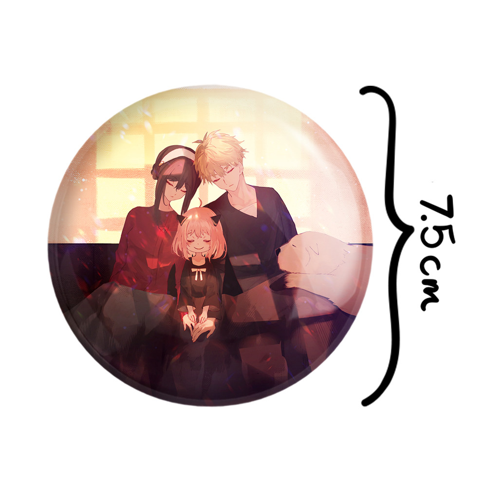 آینه جیبی خندالو طرح خانواده فورجر انیمه اسپای ایکس فمیلی Spy x Family مدل تاشو کد 15546