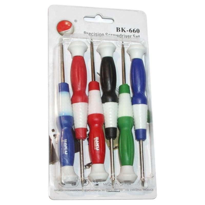 مجموعه 6 عددی پیچ گوشتی باکو مدل BK-660 مجموعه 6 عددی پیچ گوشتی باکو مدل BK-660