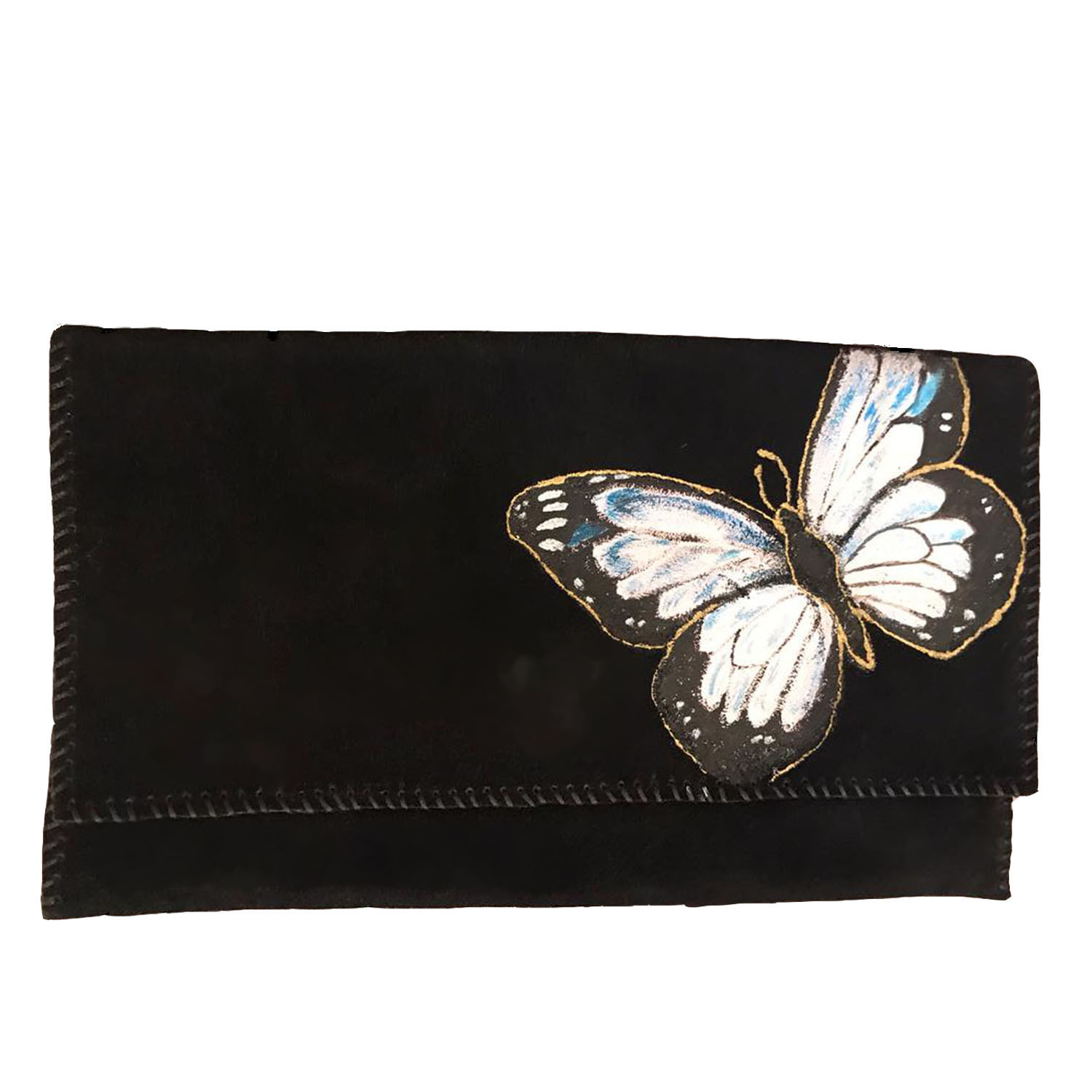 کیف دستی چرمی مدل پروانه کد 003