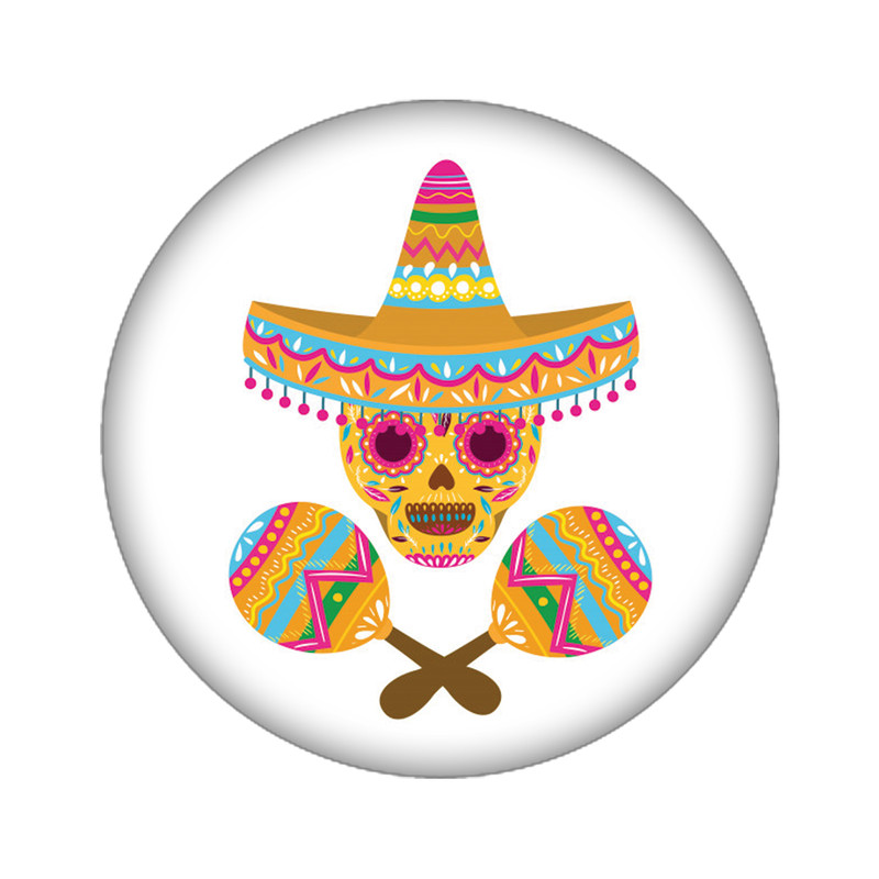 استیکر تزئینی موبایل مدل جمجمه کد 3394