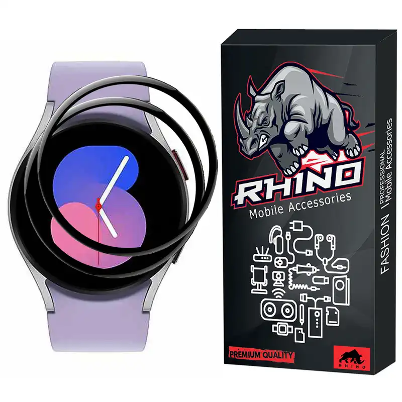 محافظ صفحه نمایش راینو مدل R-PMMA مناسب برای مچ بند هوشمند سامسونگ Watch 5 44mm بسته 2 عددی