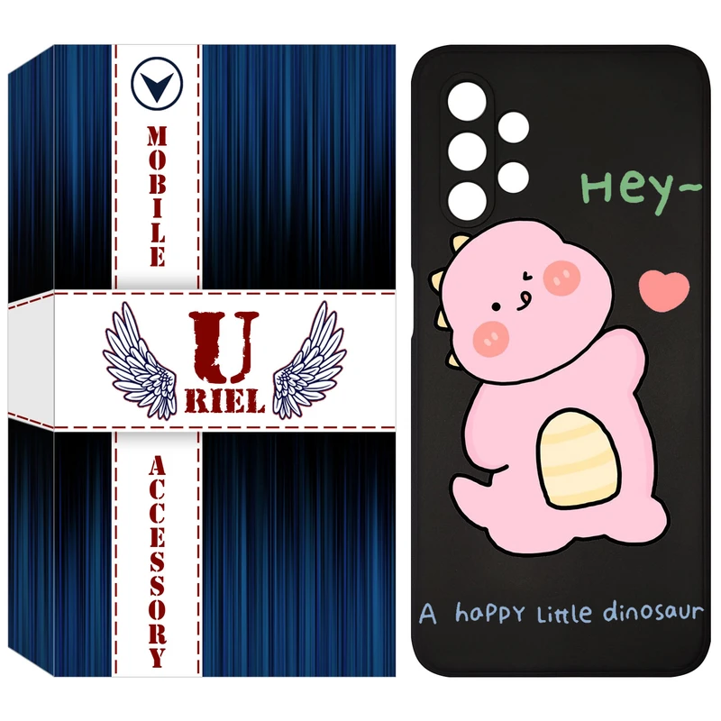 کاور یوریل مدل KSH کد 26 طرح دایناسور صورتی مناسب برای گوشی موبایل سامسونگ Galaxy A13 4G