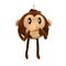 عروسک طرح میمون ایمجی ارتفاع 30 سانتی متر
