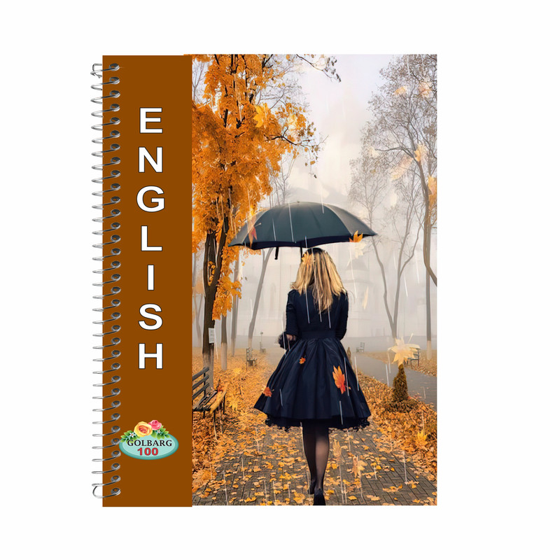 دفتر زبان 100 برگ گلبرگ مدل دختر پاییزی کد 6907