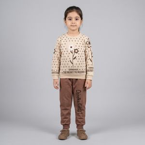 ست سویشرت و شلوار دخترانه چیندکا مدل 77756