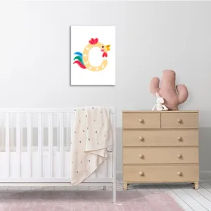 تابلو شاسی کودک طرح حرف C مدل مدرسه الفبا حیوانات