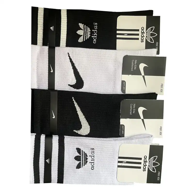 جوراب ورزشی مردانه مدل کشی کد ADNK4CL523 بسته 4 عددی