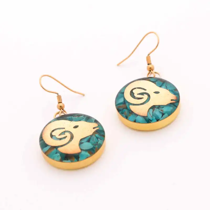 گوشواره زنانه آلتین هنر مدل ماه فروردین