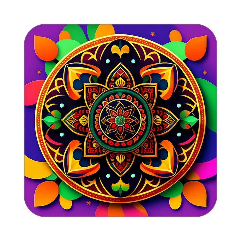 زیر لیوانی کاکتی طرح گل مدل mp16892