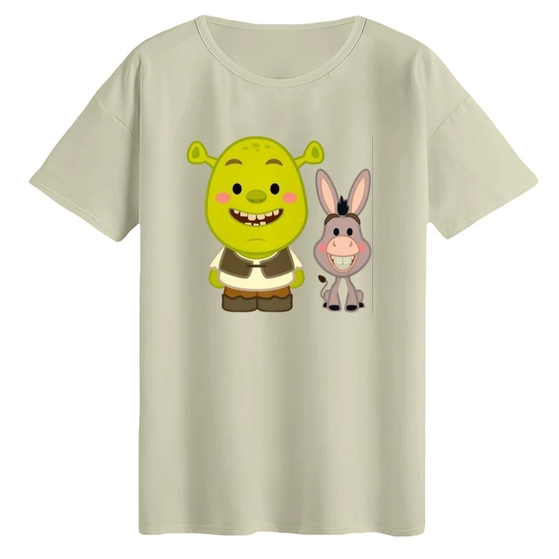 تی‌شرت لانگ آستین کوتاه زنانه مدل شرک کد۱