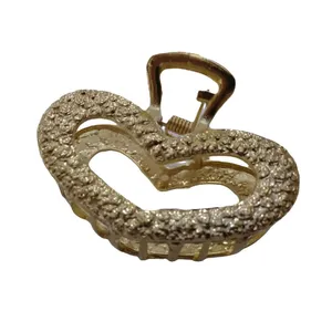 کلیپس مو زنانه مدل فلزی قلب