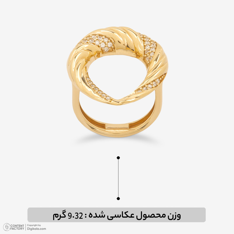 انگشتر طلا 18 عیار زنانه وی گالری مدل MK448 - 6