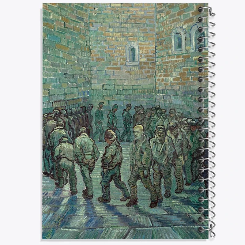 دفتر نت موسیقی 50 برگ خندالو مدل نقاشی هواخوری زندانیان اثر ونسان ونگوگ کد 25472