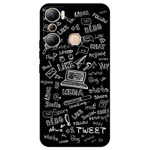 Megafone Social Media 1898 Cover For Infinix Hot 20i