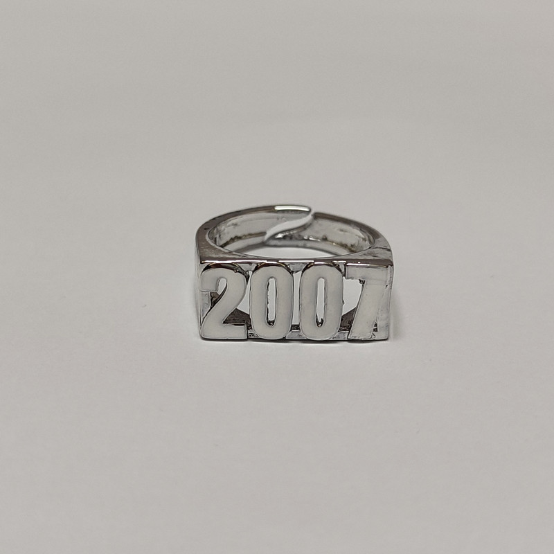 انگشتر زنانه مدل 2007 رنگ نقره ای