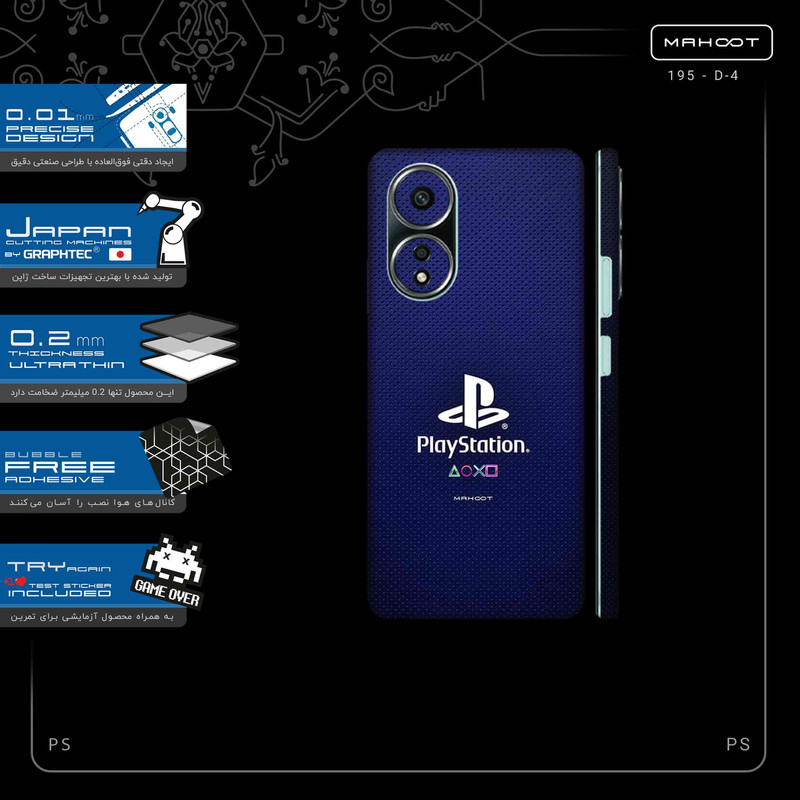 برچسب پوششی ماهوت مدل PS-FullSkin مناسب برای گوشی موبایل اپو A58 4G