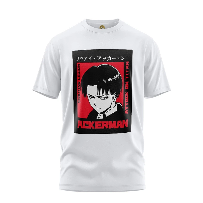 تی شرت آستین کوتاه مردانه هومرو مدل TW401 طرح اتک آن تایتان 