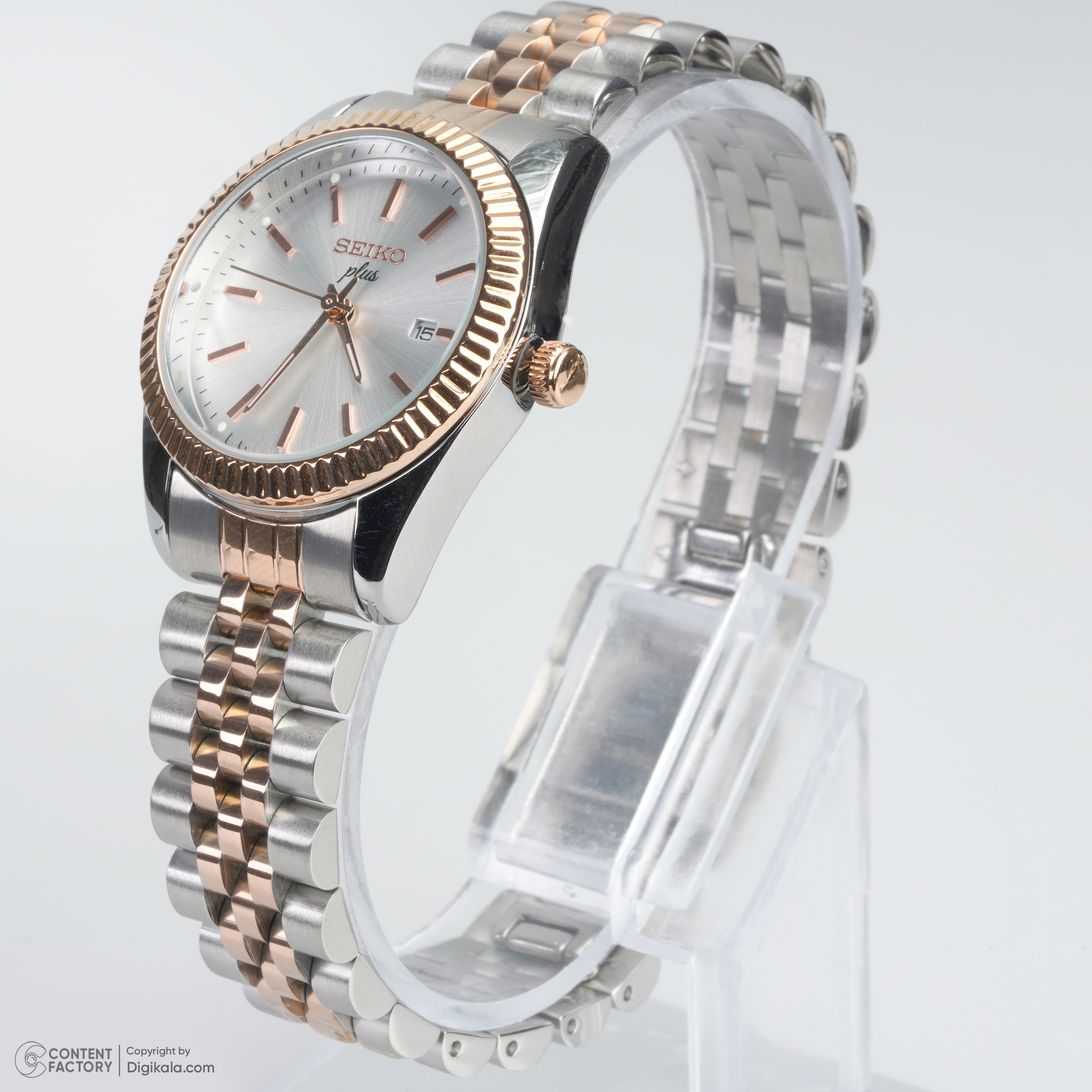 ست ساعت مچی عقربه ای زنانه و مردانه مدل PLUS CLASSIC PH1011G