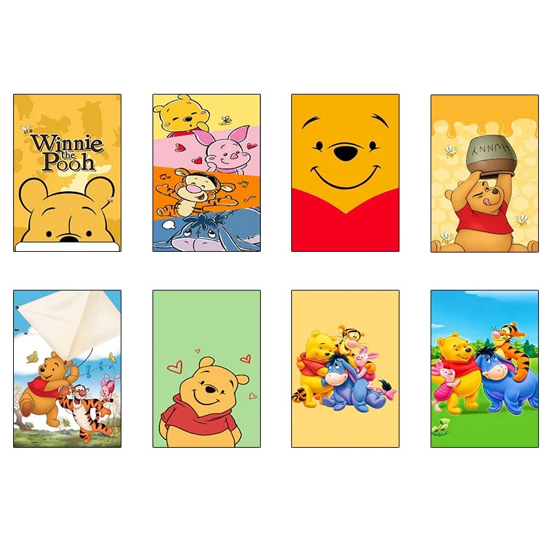 پوستر کارنيکا طرح وینی خرسه Winnie the Pooh کد 17075 مجموعه 8 عددی