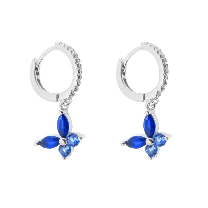 گوشواره نقره زنانه مدل پروانه کد 14986