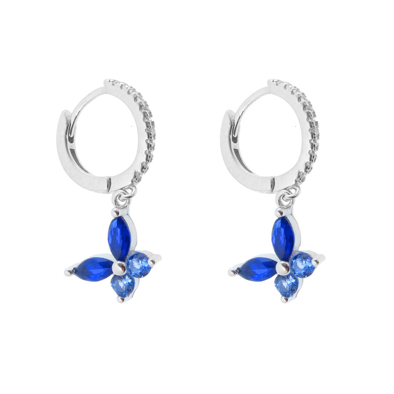 گوشواره نقره زنانه مدل پروانه کد 14986