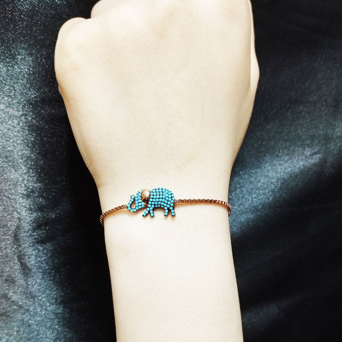 دستبند نقره زنانه سلین کالا مدل فیل کد 25  -  - 5