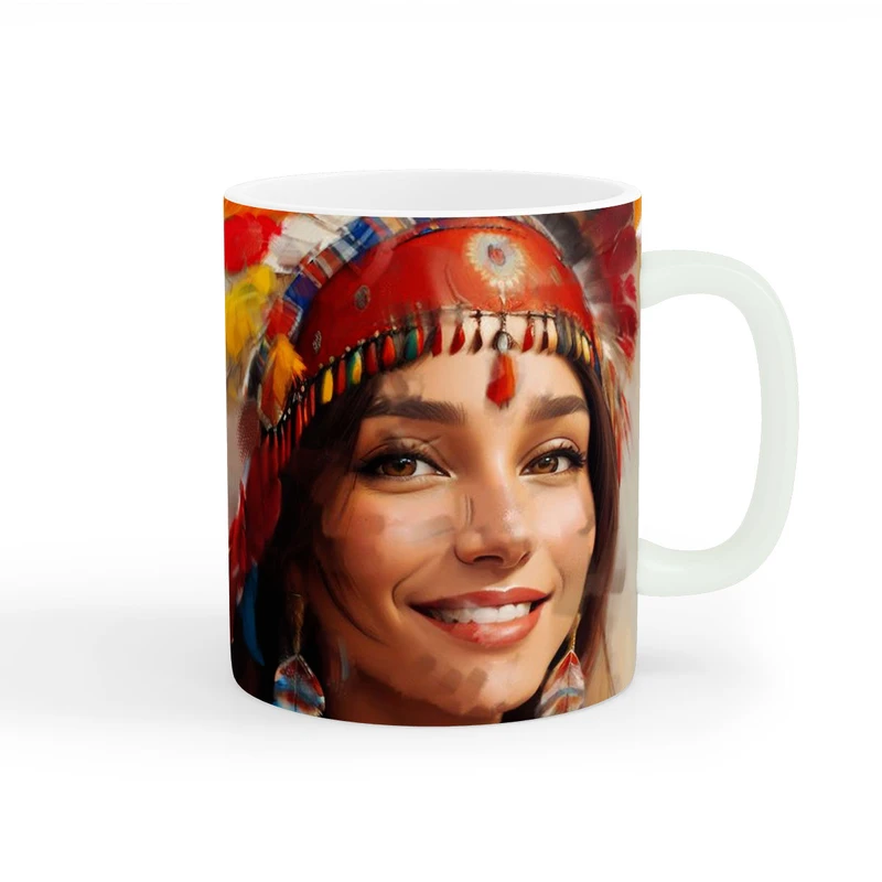 ماگ طرح دخترانه خلاقانه کد wall-8303