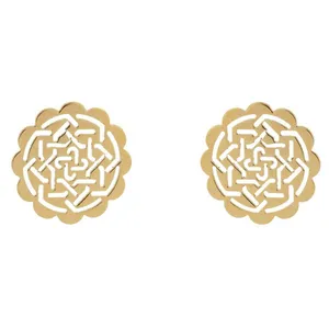 گوشواره طلا 18 عیار زنانه عدنان مدل EDEW02