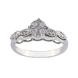 انگشتر نقره زنانه جواهری سون مدل 1875