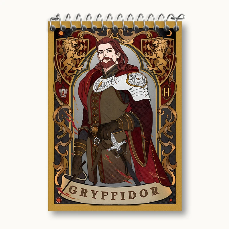 دفتر یادداشت 50 برگ خندالو طرح گریفیندور هری پاتر (Harry Potter) کد N2433