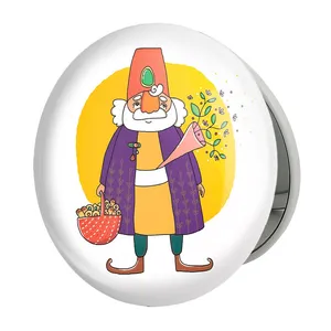 آینه جیبی خندالو طرح نوروز مدل تاشو کد 24580 