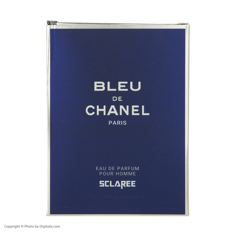 ادوپرفیوم مردانه اسکلاره، مدل Bleu De Chanel با حجم 100 میلی‌لیتر و رایحه شرقی، خنک، تلخ، با ماندگاری و پخش بو متوسط، مناسب تمام فصول