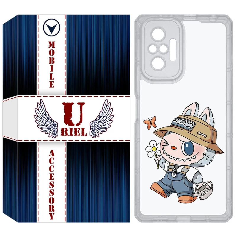 کاور یوریل مدل Clear کد 111 طرح لبوبو Labubu مناسب برای گوشی موبایل شیائومی Redmi Note 10 Pro / Note 10 Pro Max