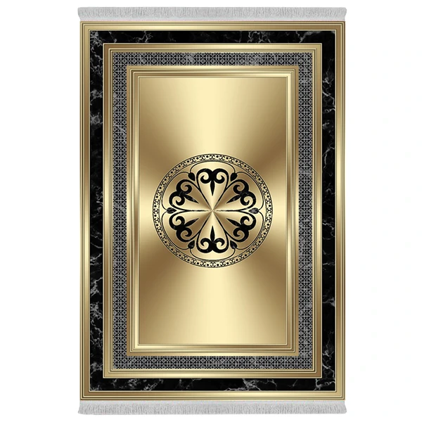 فرش پارچه‌ای دفه مدل فرشینه طرح مدرن کد 1090