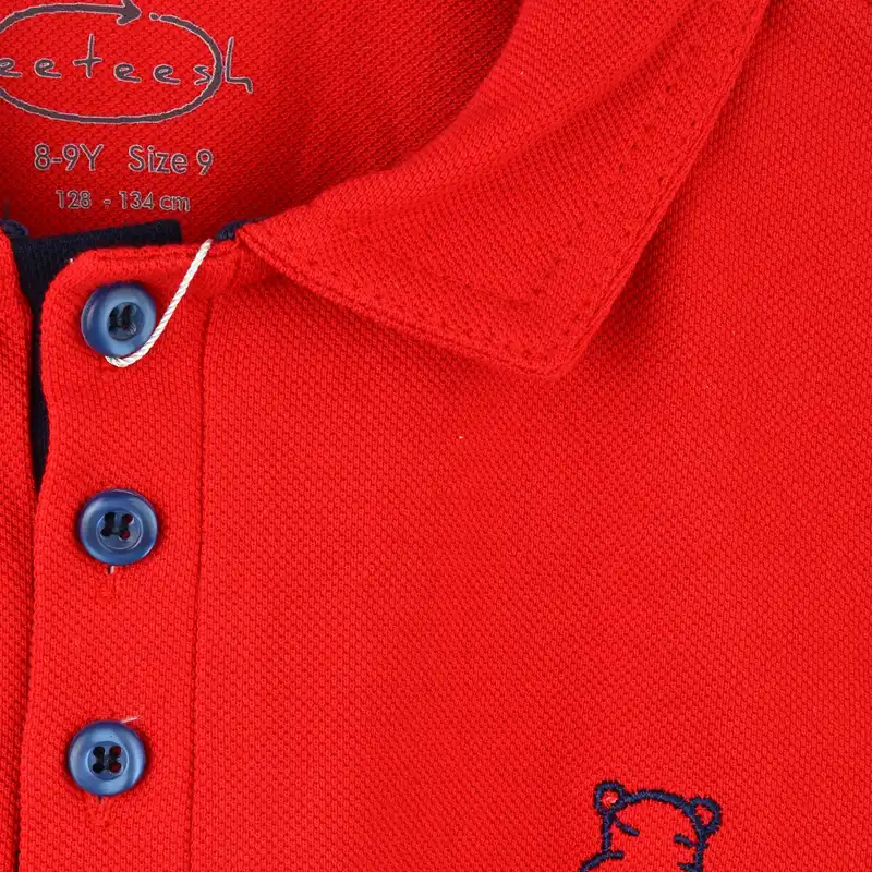 پولوشرت آستین کوتاه پسرانه مدل MDSS-CG2641