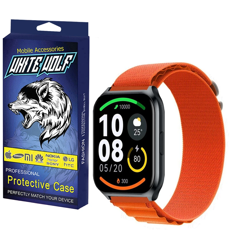 بند وایت ولف مدل WB-Alpine مناسب برای ساعت هوشمند هایلو LS02 Pro / Watch 2 Pro