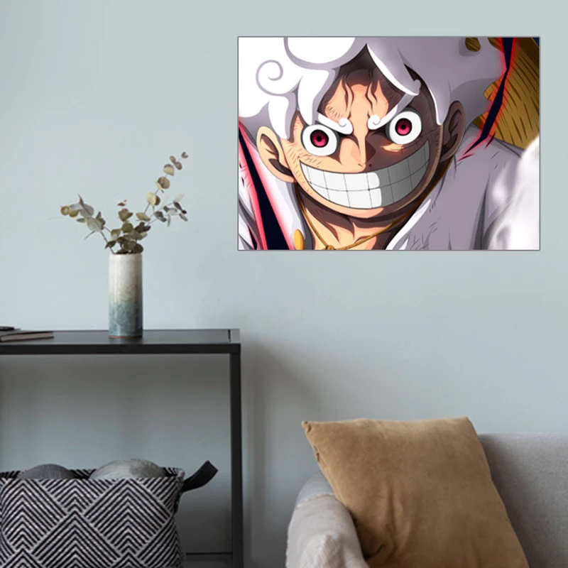 پوستر گوفی مدل مانکی دی لوفی انیمه وان پیس طرح Luffy One Piece Anime کد WHT69