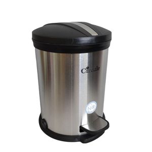 سطل زباله پدالی سرکیول مدل استیل کد 001