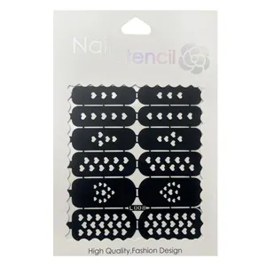 شابلون طراحی ناخن نیل استنسیل مدل L008