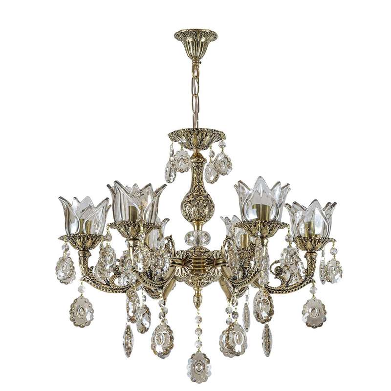 لوستر 6 شعله چشمه نور کد C3342/6
